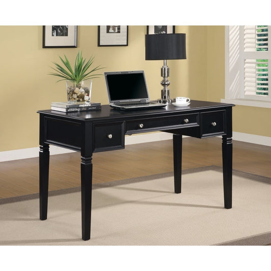 Constance Writing Desk with Power Outlet Black
