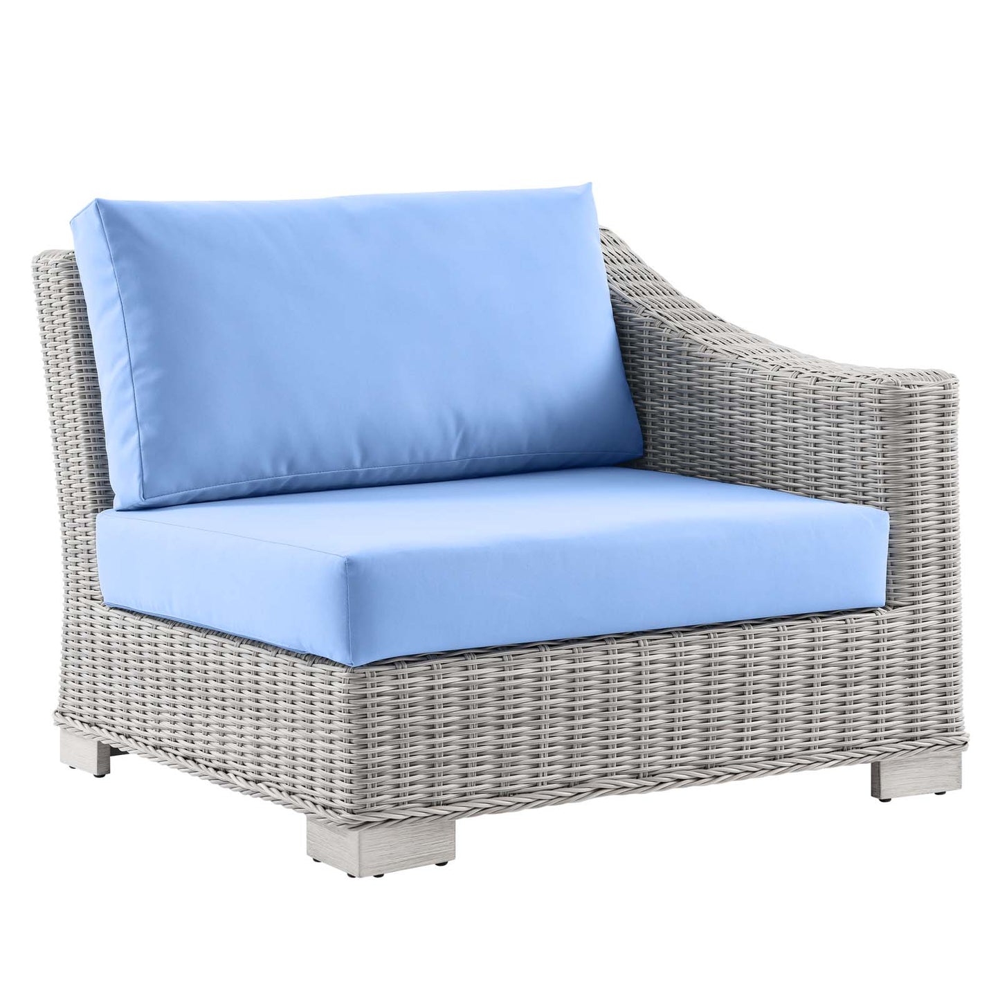 Conway Outdoor Patio Wicker Rattan Right-Arm Chair