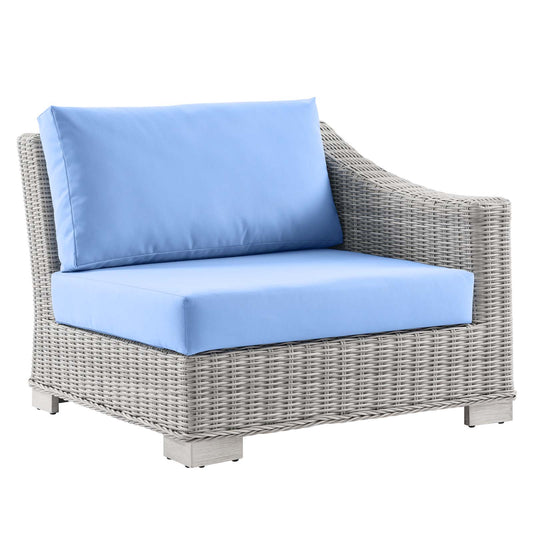 Conway Outdoor Patio Wicker Rattan Right-Arm Chair