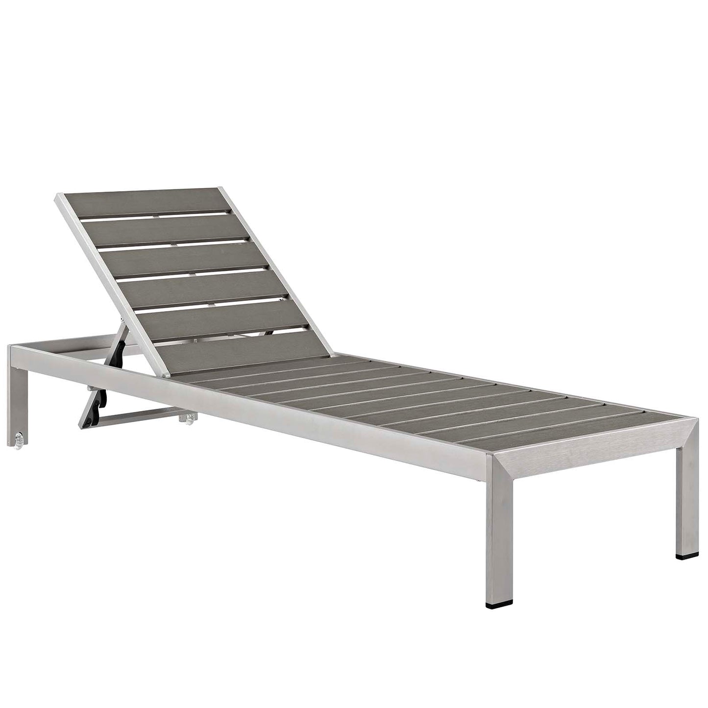 Shore Outdoor Patio Aluminum Chaise with Cushions