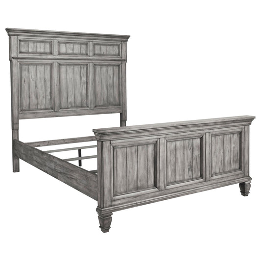 Avenue California King Panel Bed Grey