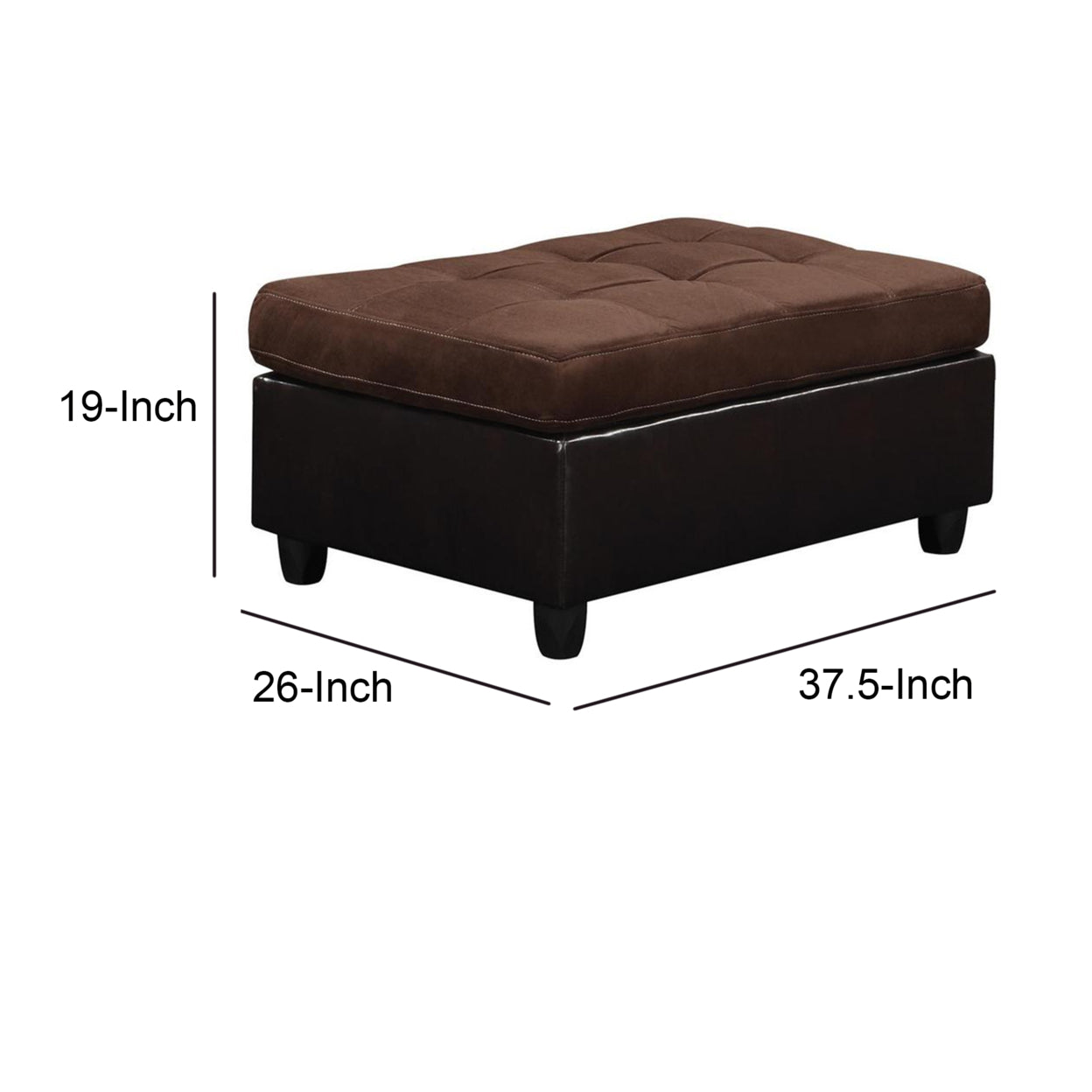 Mallory Rectangular Upholstered Tufted Ottoman