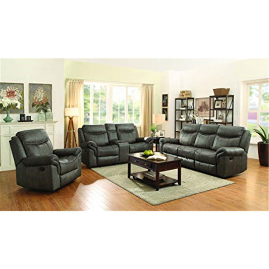 Sawyer Upholstered Tufted Living Room Set Macchiato Brown