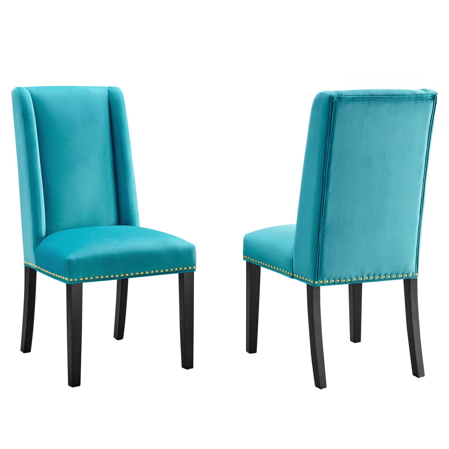 Baron Performance Velvet Dining Chairs - Set of 2