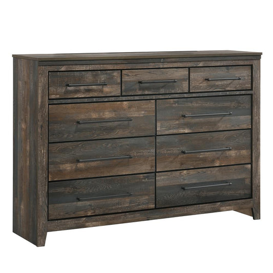 Ridgedale 9-drawer Dresser Weathered Dark Brown