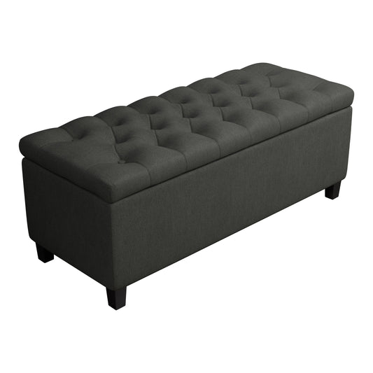 Lift Top Storage Bench Charcoal