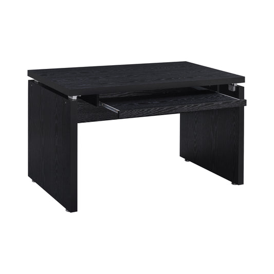 Russell Computer Desk with Keyboard Tray Black Oak