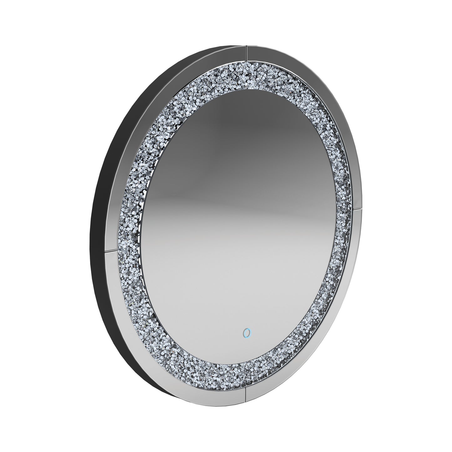 Round Wall Mirror Silver