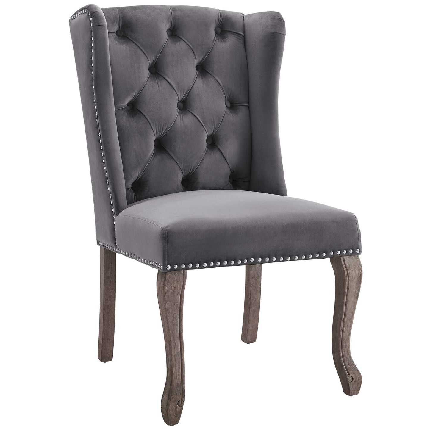 Apprise French Vintage Dining Performance Velvet Side Chair