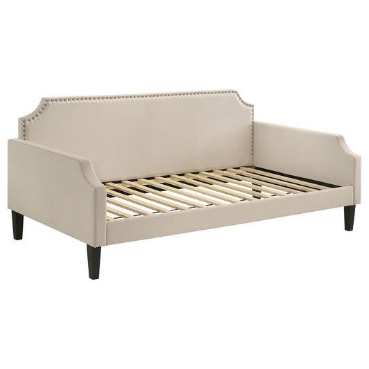 Olivia Upholstered Twin Daybed with Nailhead Trim