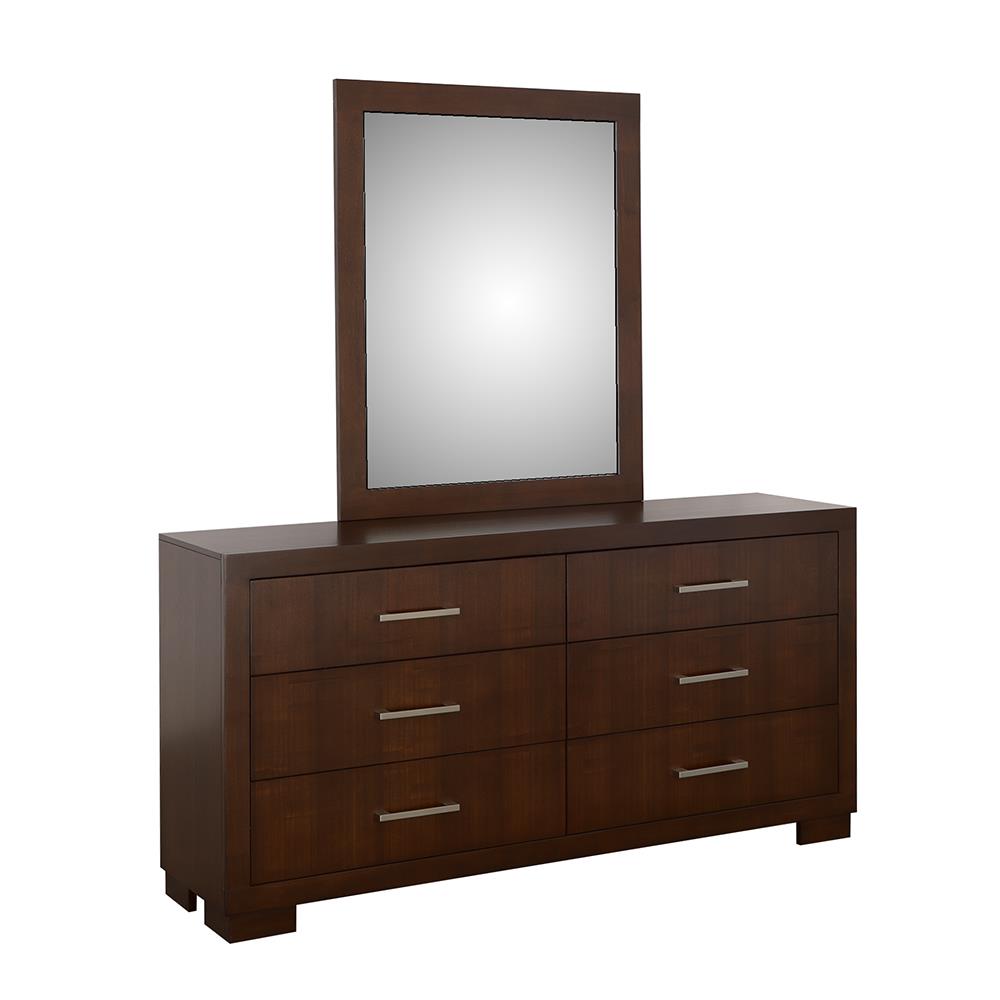 Jessica Rectangular Wall Mirror Cappuccino