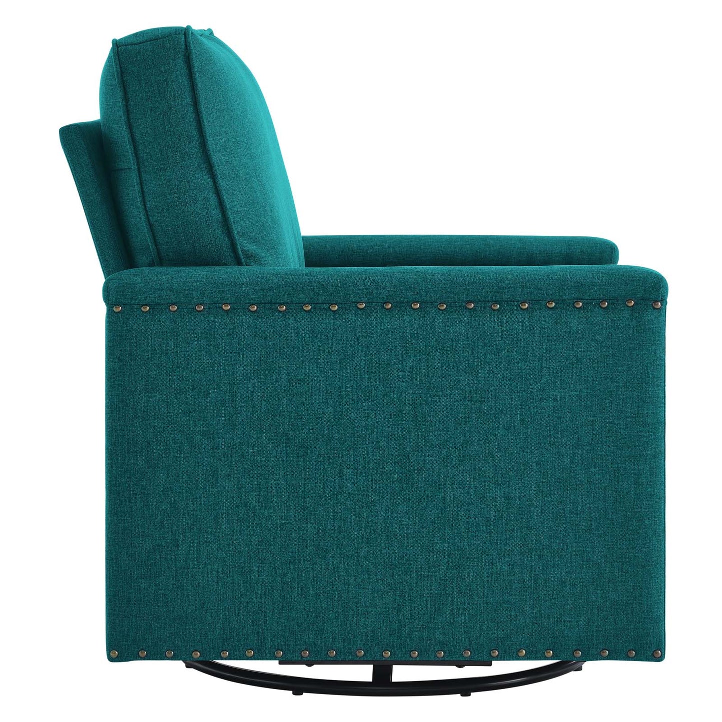 Ashton Upholstered Fabric Swivel Chair