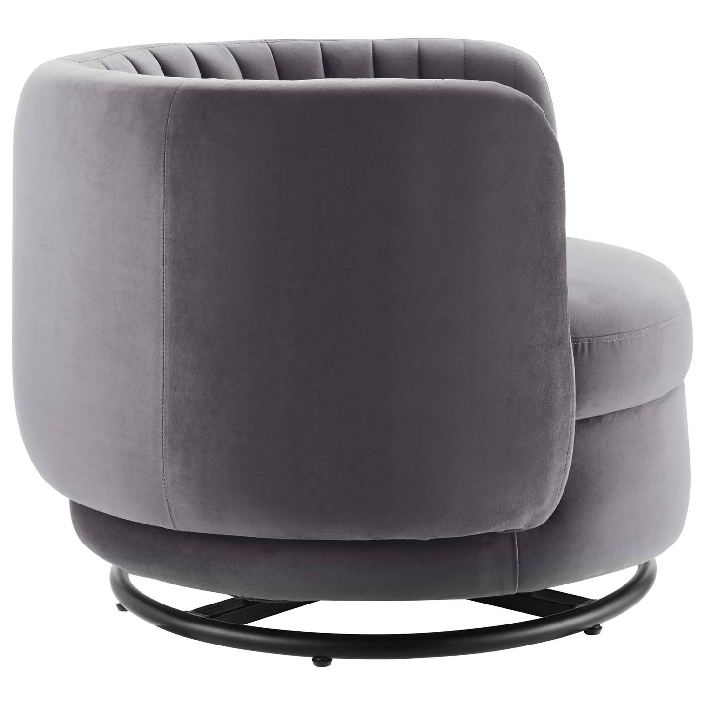 Embrace Tufted Performance Velvet Swivel Chair