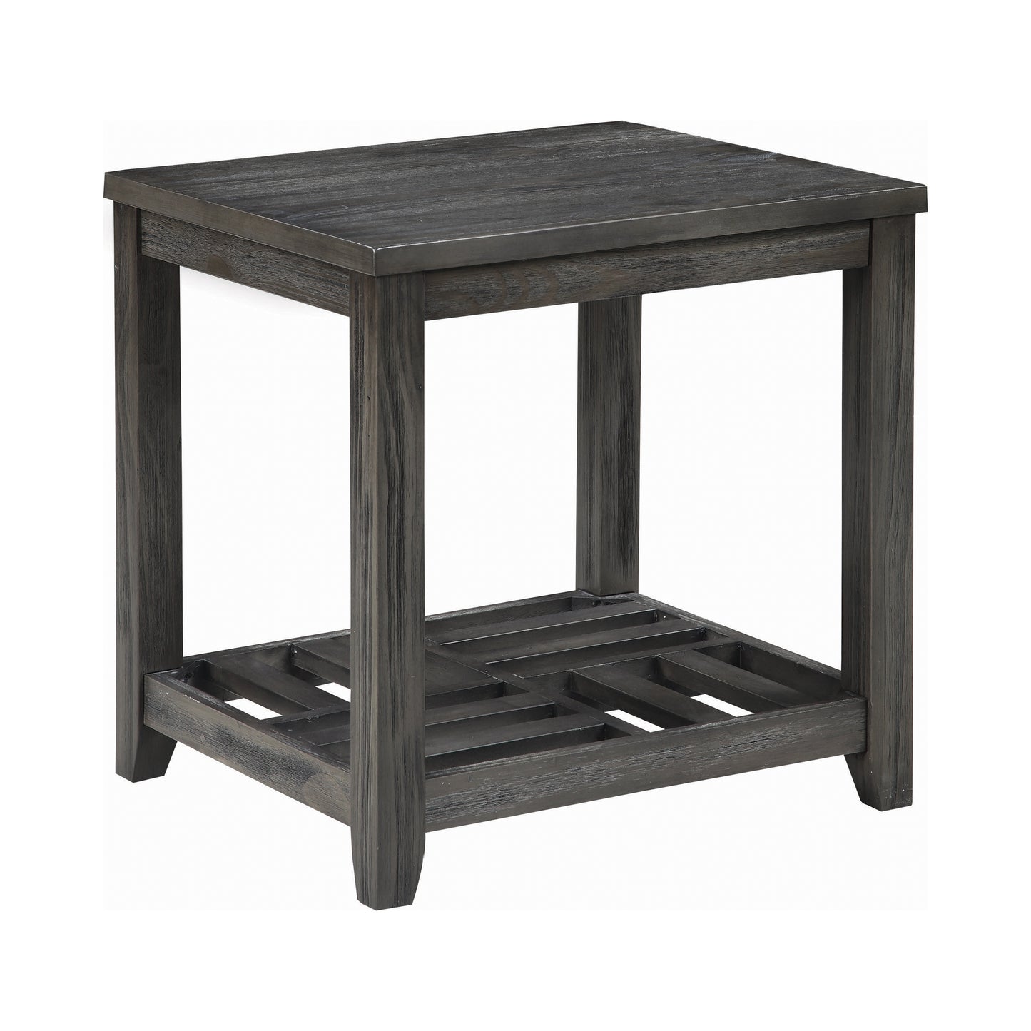 1-shelf Rectangular End Table Grey