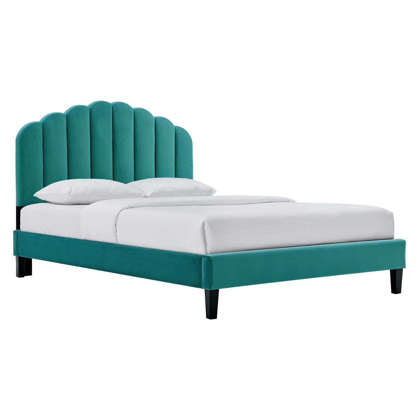 Daisy Performance Velvet Twin Platform Bed