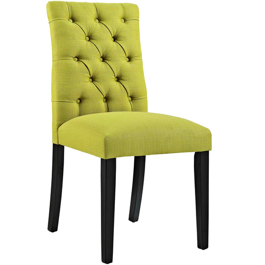 Duchess Button Tufted Fabric Dining Chair
