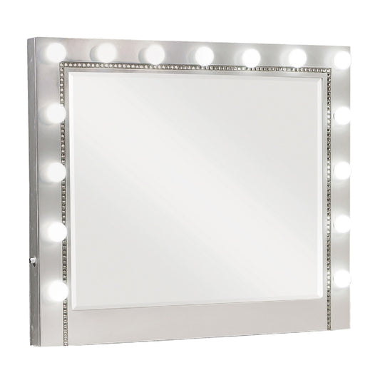 Eleanor Metallic Rectangular Mirror with Light