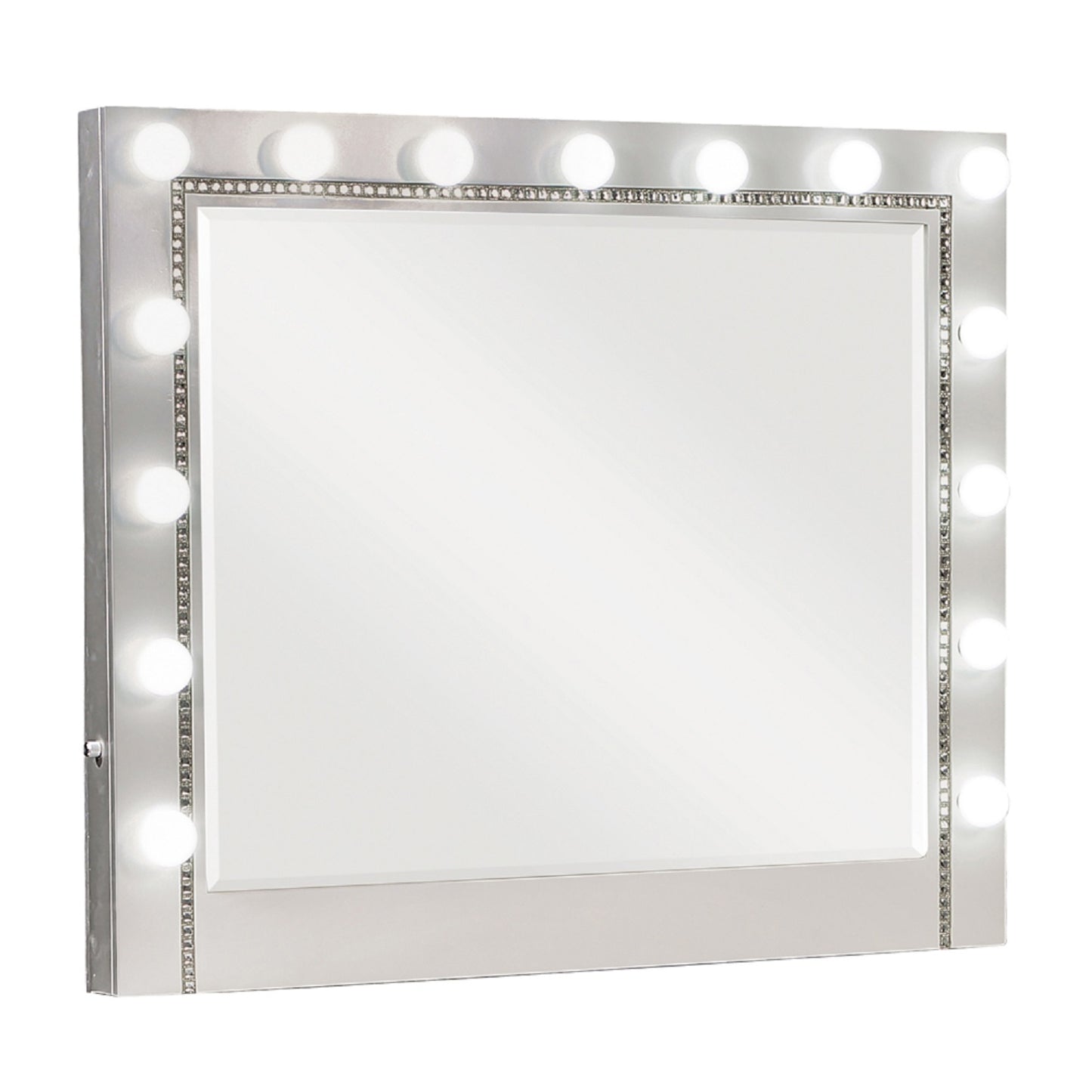 Eleanor Metallic Rectangular Mirror with Light