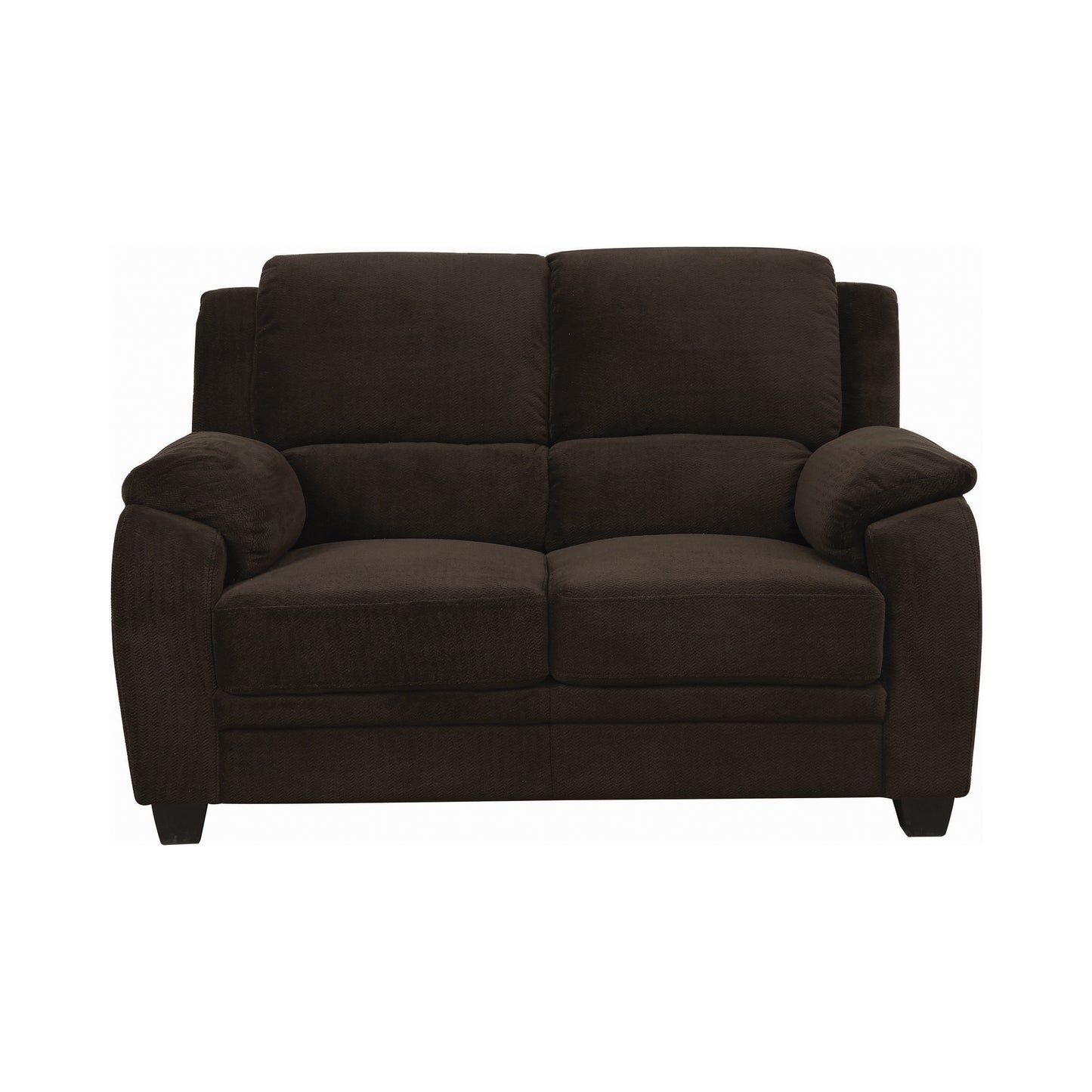 Northend Upholstered Loveseat Chocolate
