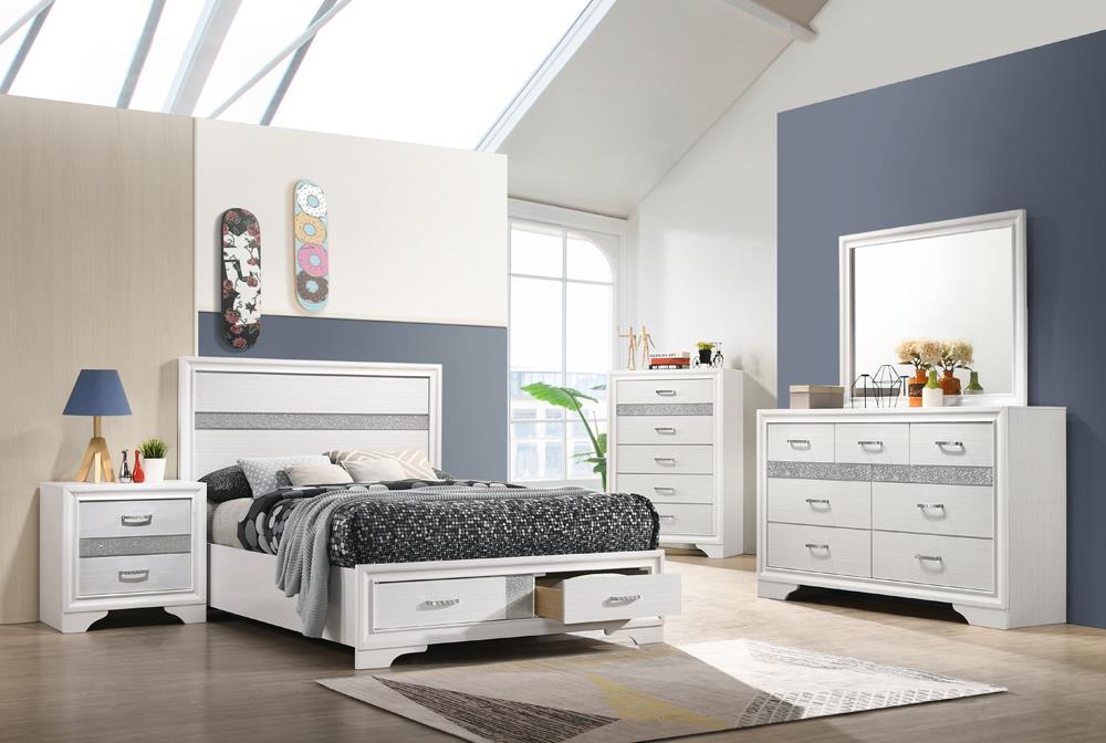 Miranda 4-piece Full Storage Bedroom Set White