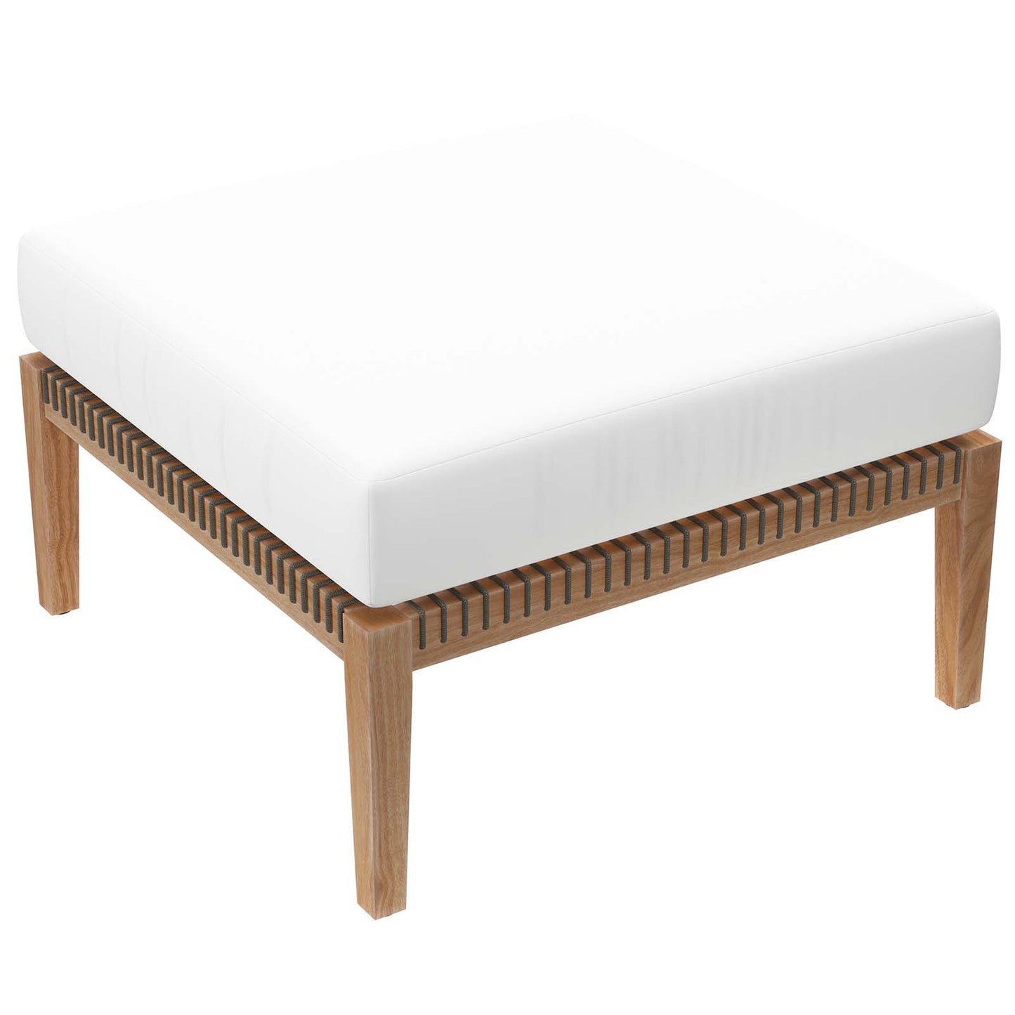 Clearwater Outdoor Patio Teak Wood 6-Piece Sectional Sofa