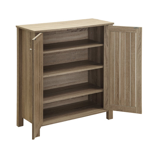 4-shelf Shoe Cabinet Dark Taupe