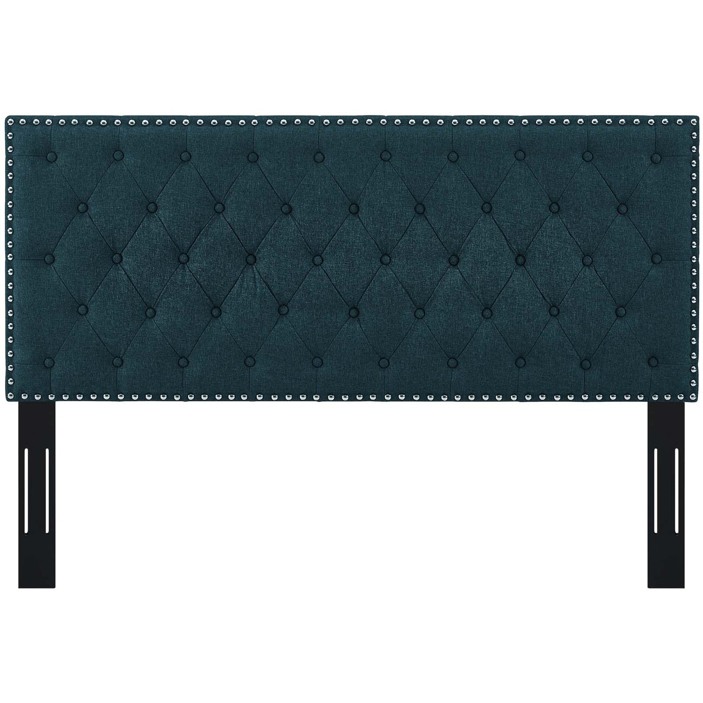 Helena Tufted Twin Upholstered Linen Fabric Headboard