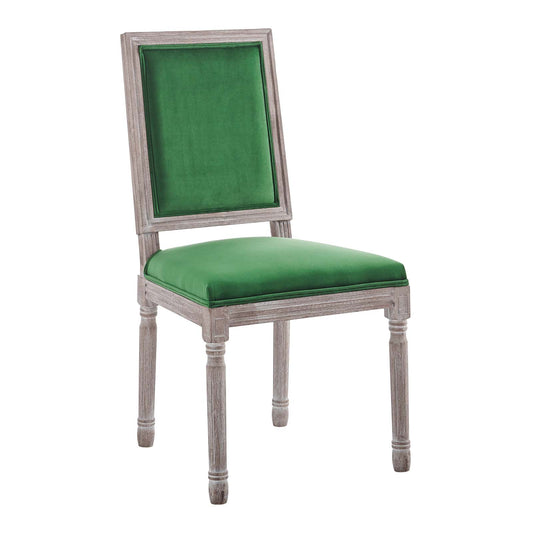 Court French Vintage Performance Velvet Dining Side Chair