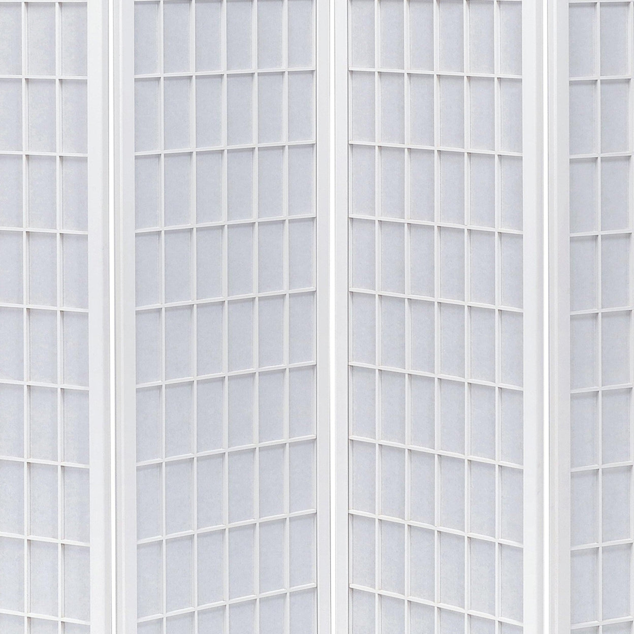 4-panel Folding Screen White