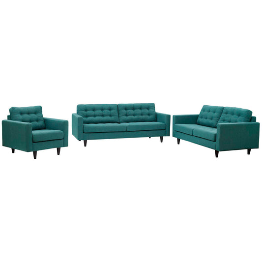 Empress Sofa, Loveseat and Armchair Set of 3