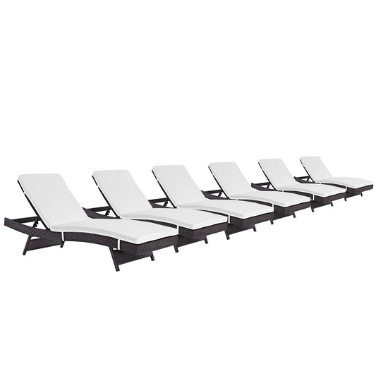 Convene Chaise Outdoor Patio Set of 6