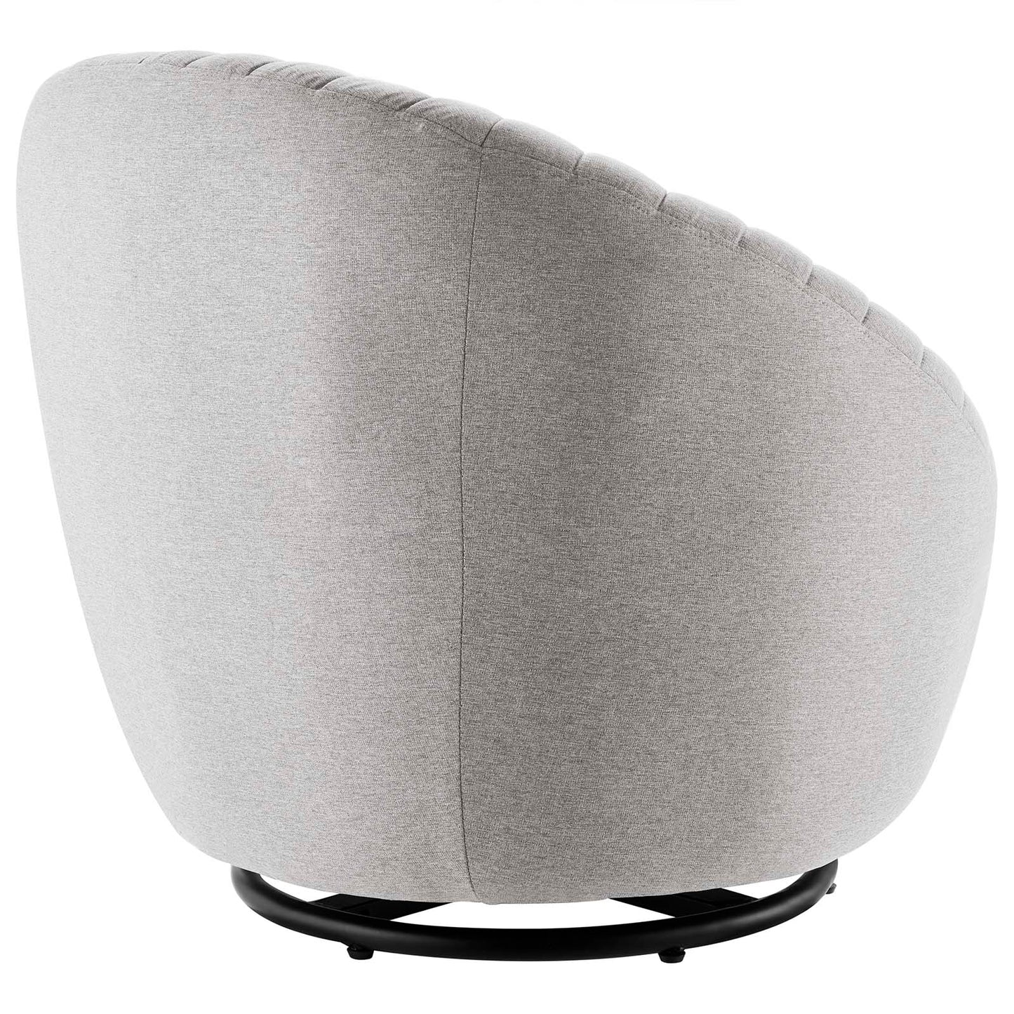 Whirr Tufted Fabric Swivel Chair