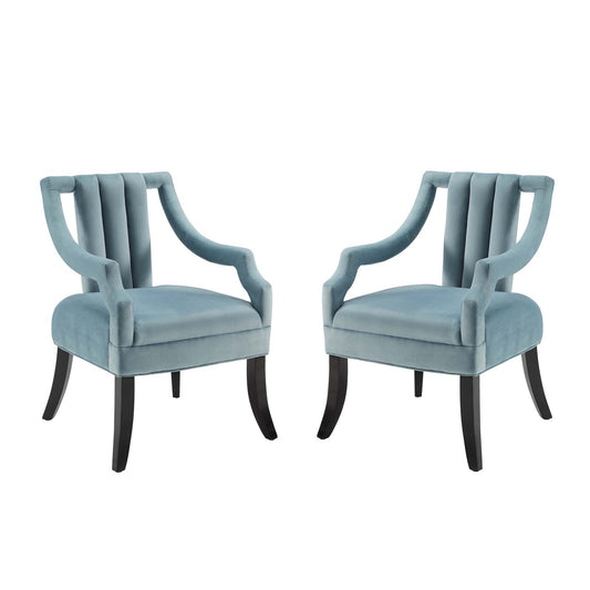 Harken Accent Chair Performance Velvet Set of 2