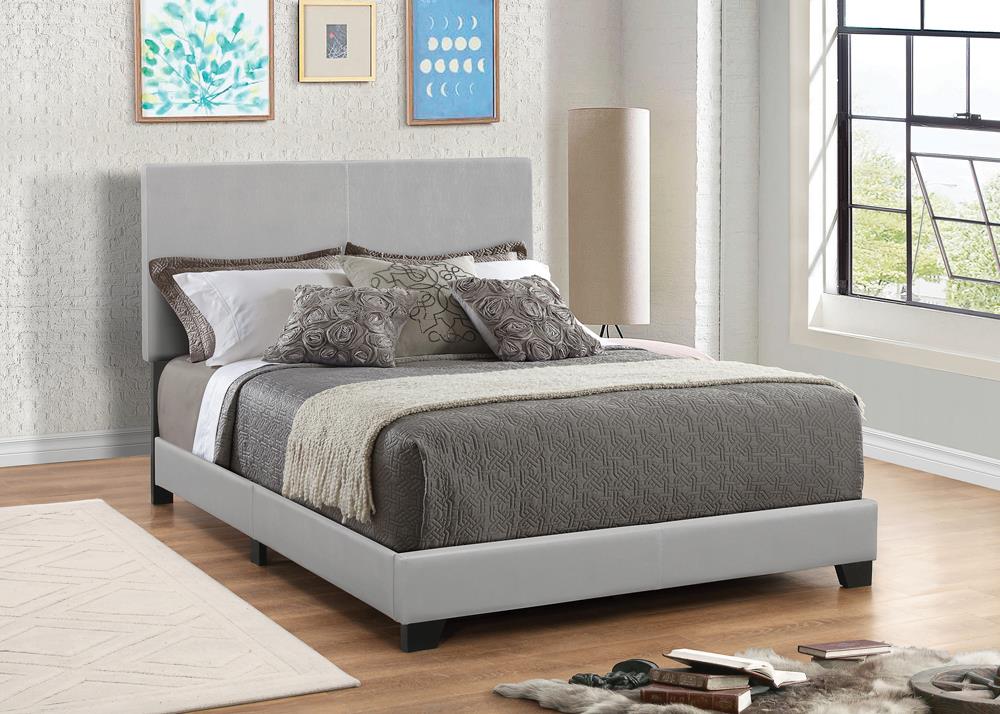 Dorian Upholstered Queen Bed Grey