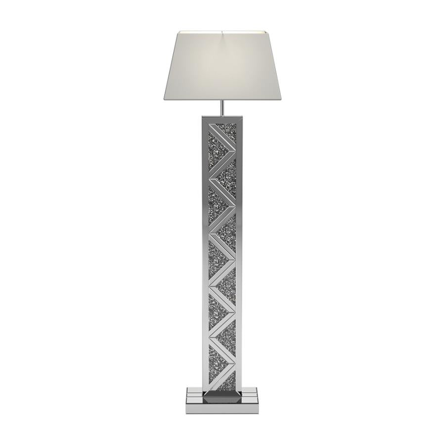 Geometric Base Floor Lamp Silver