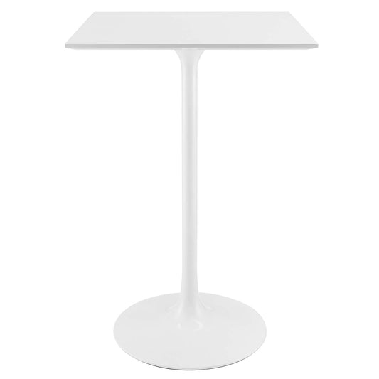 Lippa 28" Square Wood Top Bar Table