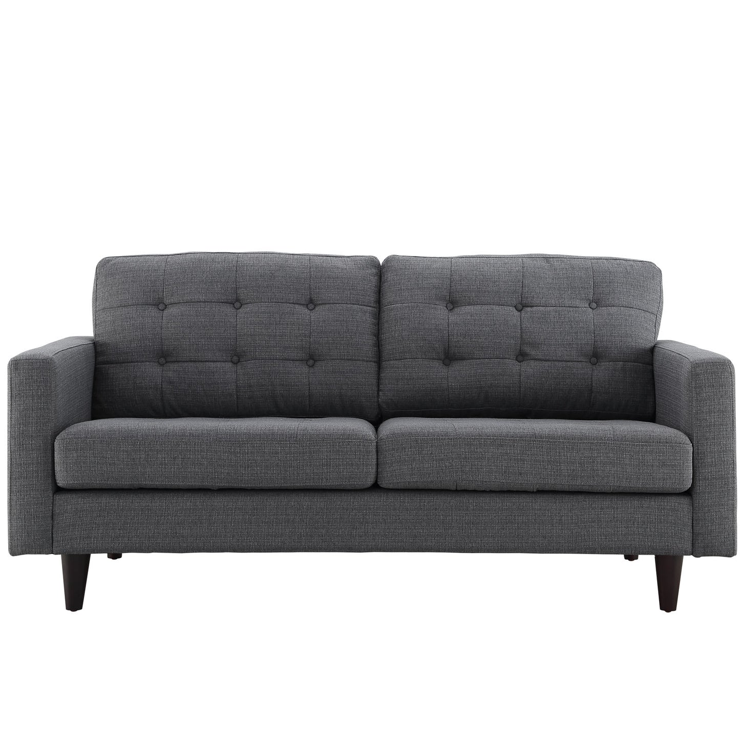 Empress Upholstered Fabric Loveseat