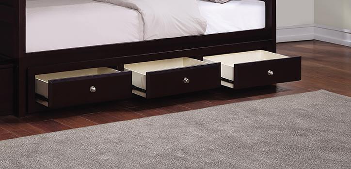 Elliott 3-drawer Under Bed Storage Cappuccino