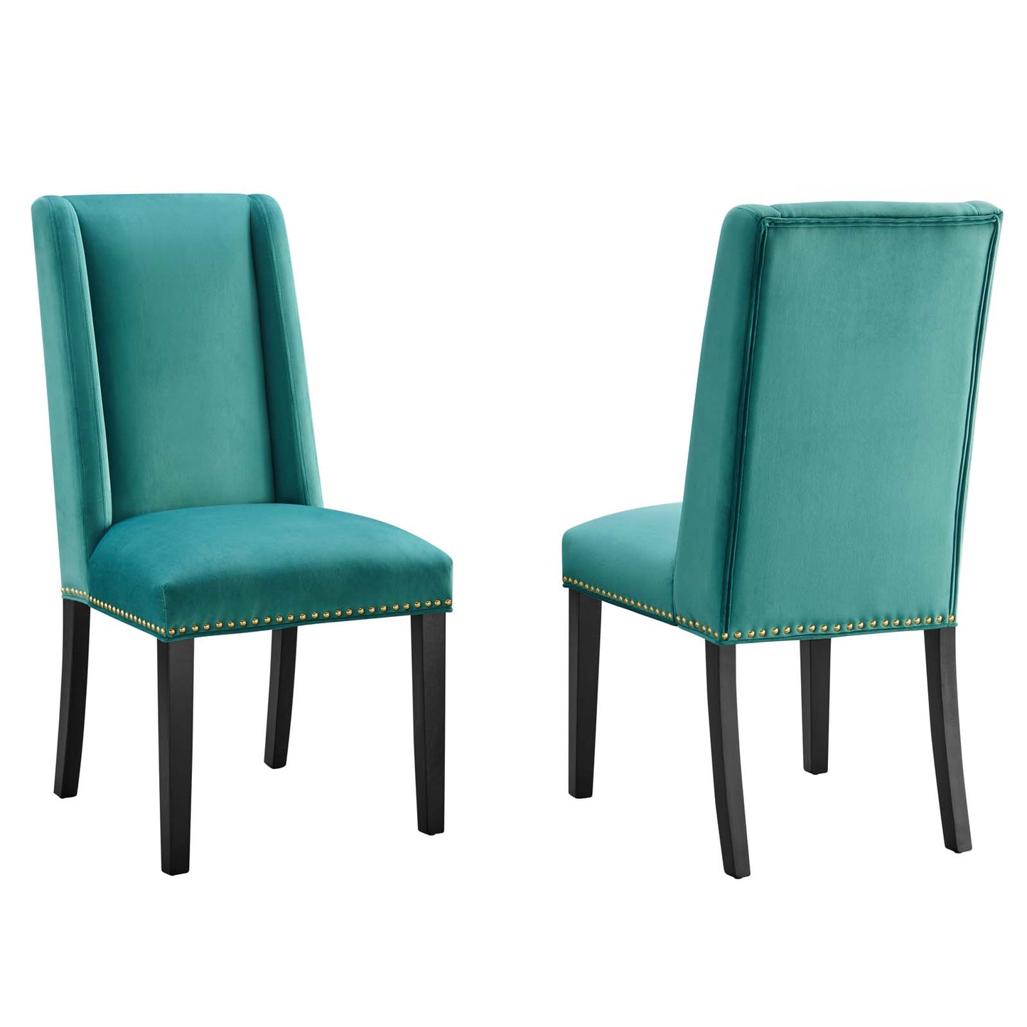 Baron Performance Velvet Dining Chairs - Set of 2