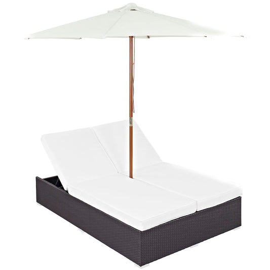 Convene Double Outdoor Patio Chaise