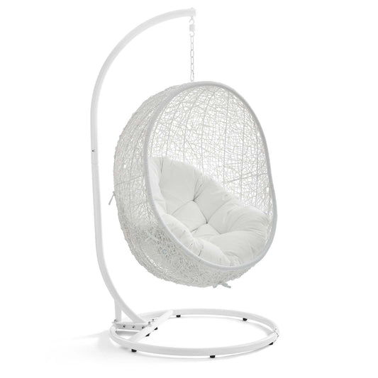 Hide Outdoor Patio Swing Chair With Stand