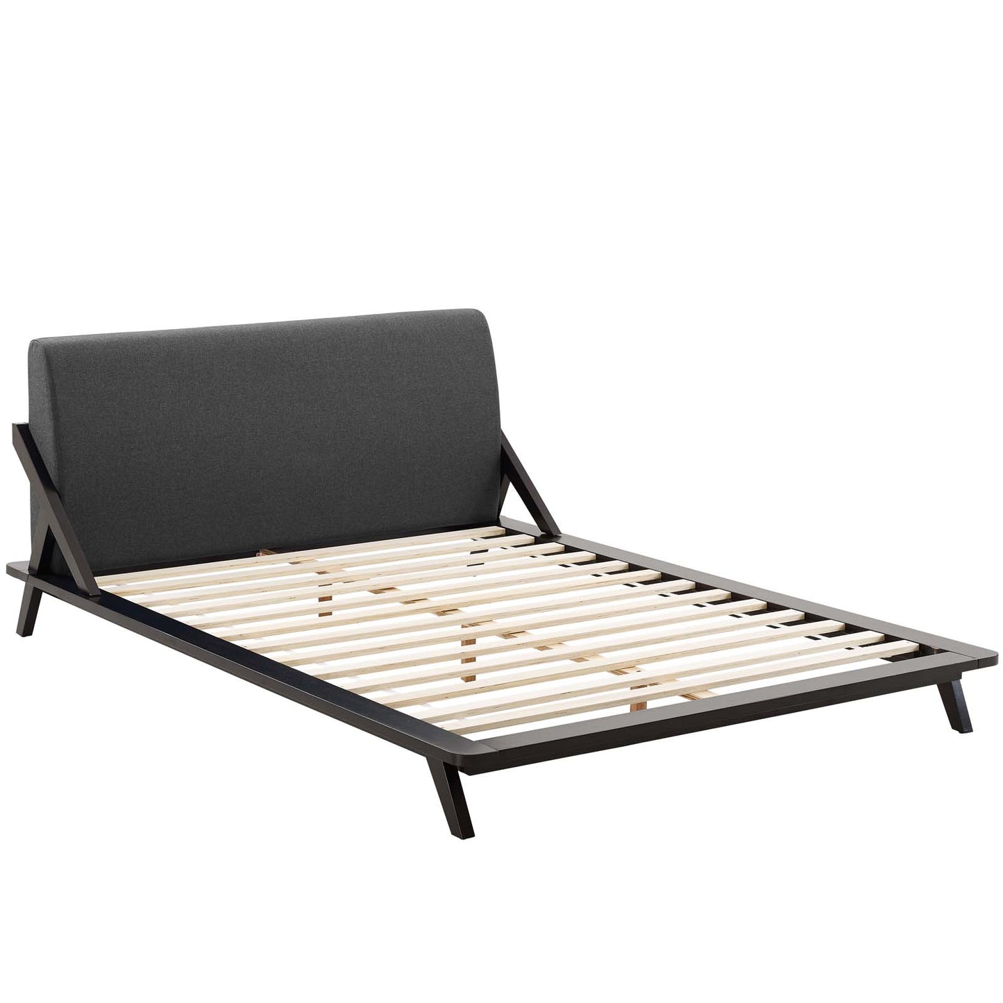 Luella Queen Upholstered Fabric Platform Bed