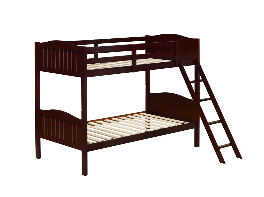 Littleton Twin/Twin Bunk Bed with Ladder Espresso