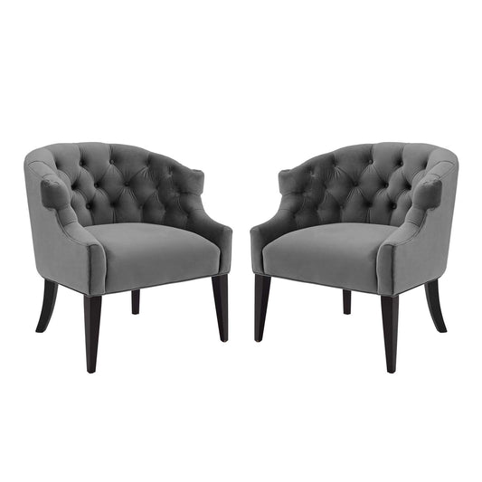 Precept Armchair Performance Velvet Set of 2