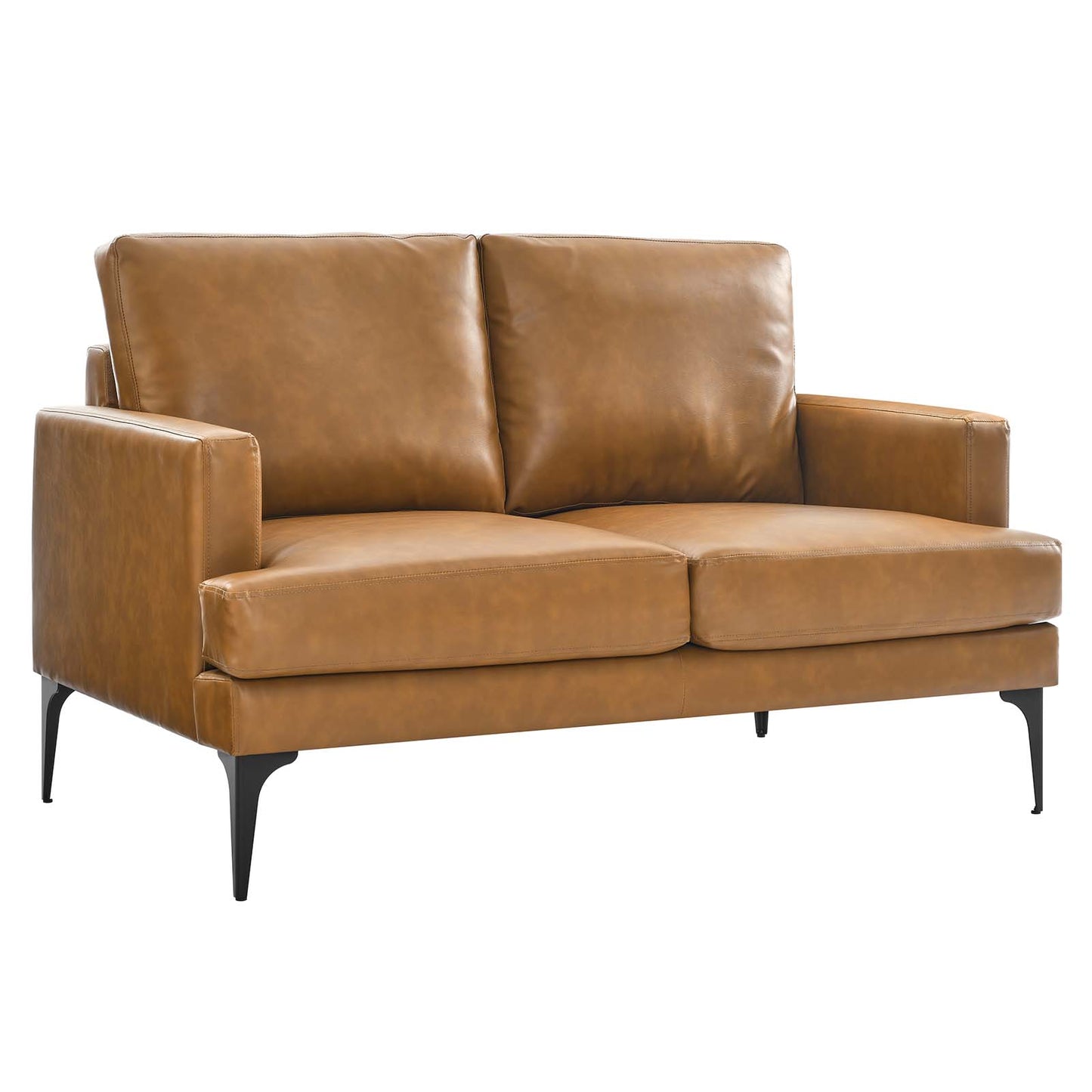 Evermore Vegan Leather Loveseat