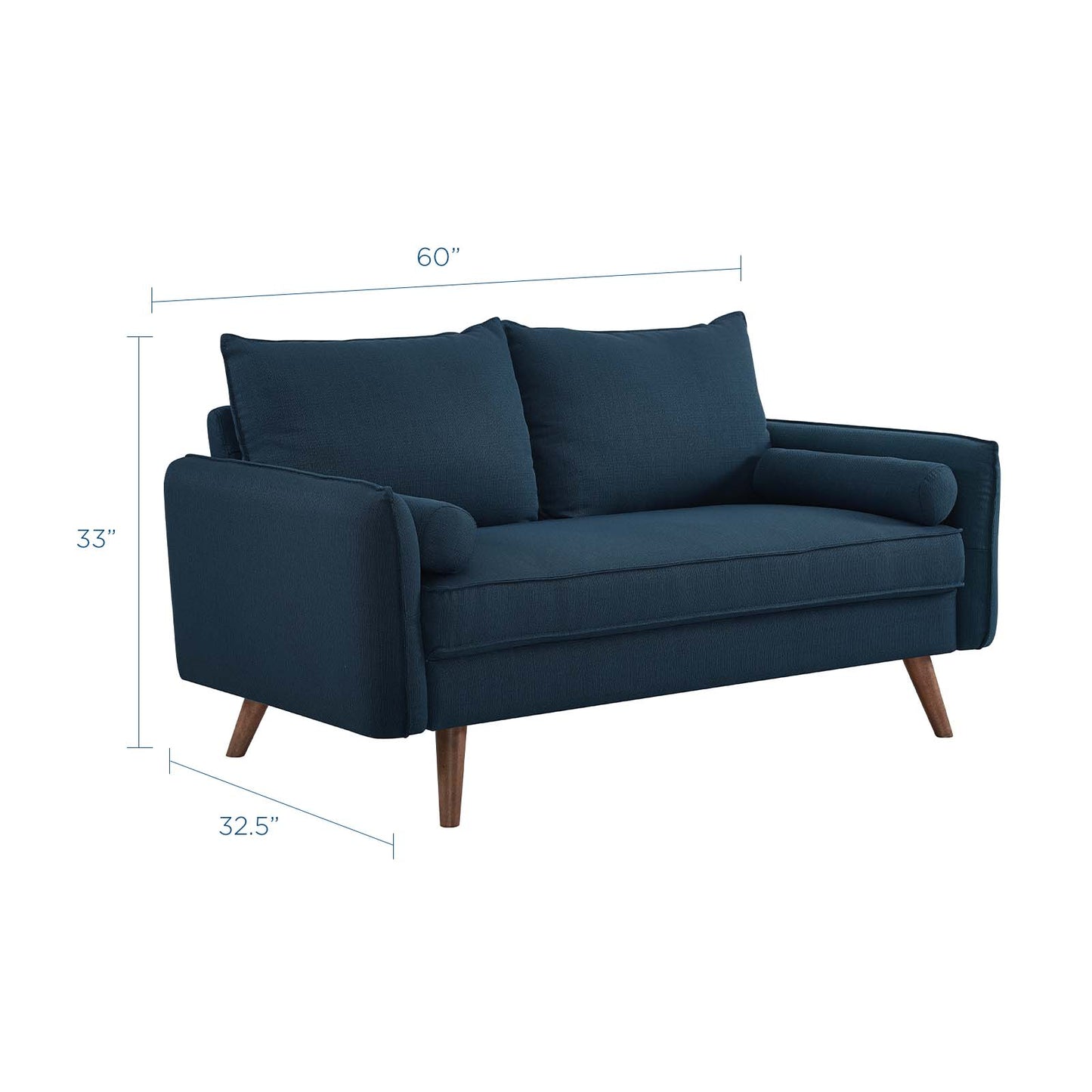 Revive Upholstered Fabric Loveseat