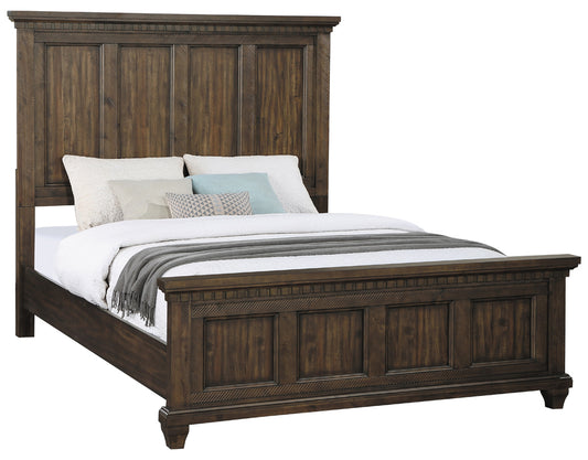 Bennington Rectangular Bed Acacia Brown