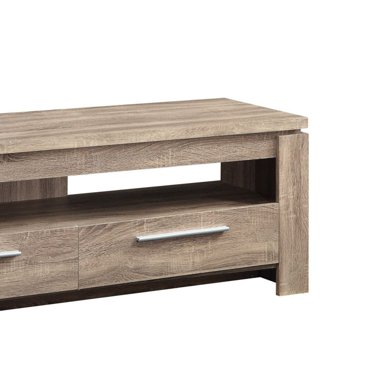 2-drawer TV Console Weathered Brown