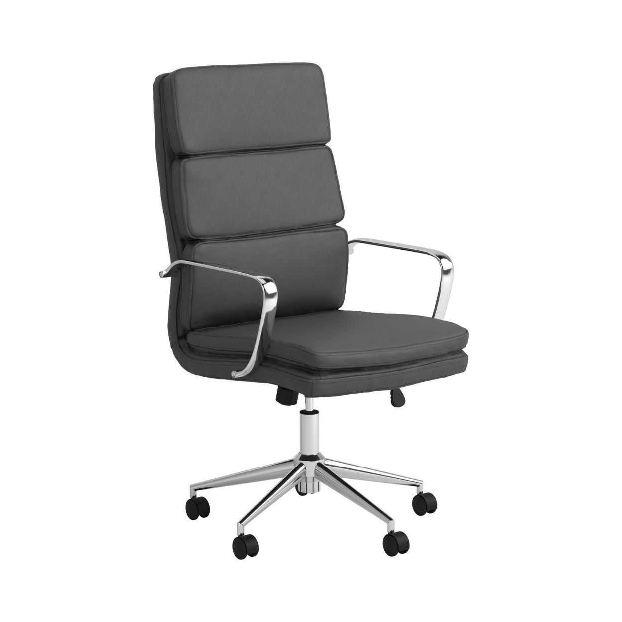 High Back Upholstered Office Chair Grey