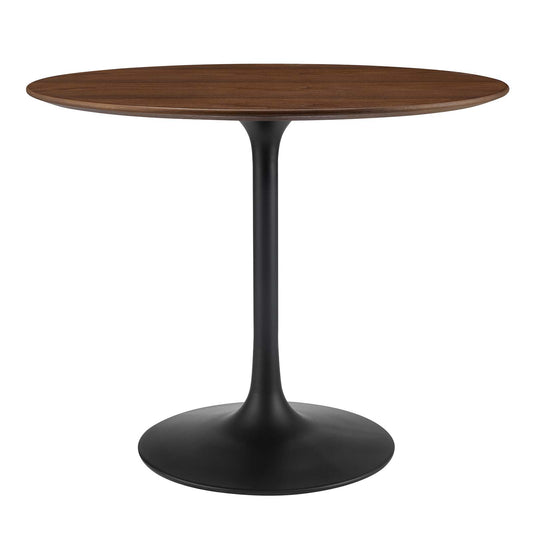 Lippa 36" Round Walnut Dining Table